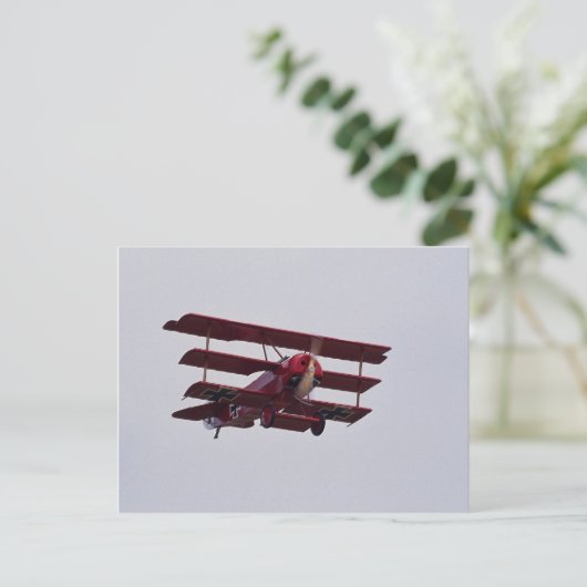 Fokker DR.1 Triplane Briefkaart (Staand voorkant)