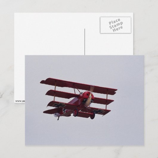 Fokker DR.1 Triplane Briefkaart (Voorkant / Achterkant)