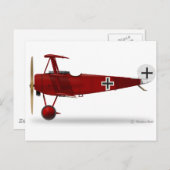 Fokker Dr. 1 Triplane Briefkaart (Voorkant / Achterkant)