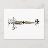 Fokker E-1 Eindecker Briefkaart (Voorkant)