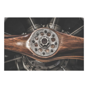 Fokker E III Eindecker WWWI Vliegtuig Propeller Foto Afdruk