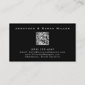 Fokker QR Code Kennel Monogram ZWART & WIT Visitekaartje (Achterkant)