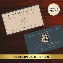 Fokker QR Code Terracotta & Houtskool Kennel Visitekaartje