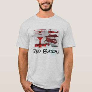 Fokker-vliegtuig van Red Baron T-shirt