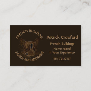 Fokkerij en opleiding van Franse Bulldog Visitekaartje