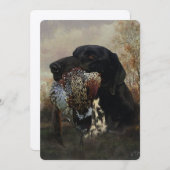 Fokkers die jagen met de Duitse horthaasboomstamme Kaart (Voorkant / Achterkant)