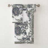 Fokmiddelen in bloemen bad handdoek (Insitu)