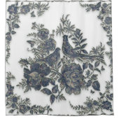 Fokmiddelen in bloemen douchegordijn (Voorkant)