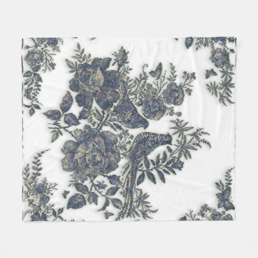 Fokmiddelen in bloemen fleece deken (Voorkant (Horizontaal))