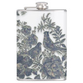 Fokmiddelen in bloemen heupfles (Voorkant)