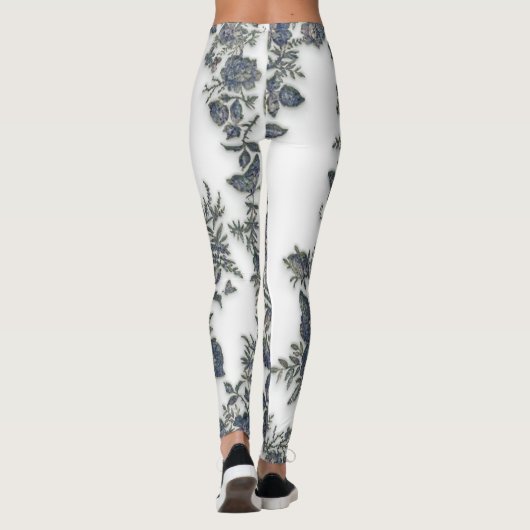 Fokmiddelen in bloemen leggings (Achterkant)