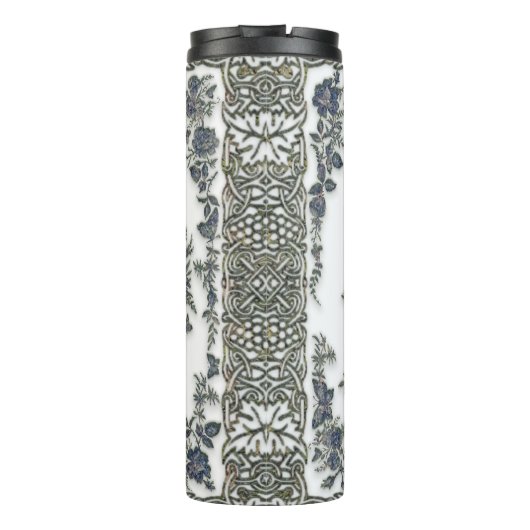 Fokmiddelen in bloemen thermosbeker (Achterkant)