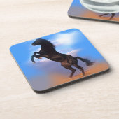 fokpaard bier onderzetter (Linkerzijde)