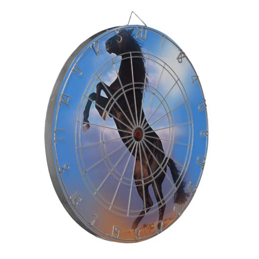 fokpaard dartbord (Voorkant Links)