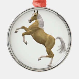 fokpaard metalen ornament