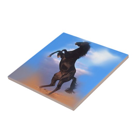 fokpaard tegeltje (Zijkant)