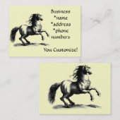 * fokpaarden * Visitekaartjes (Voorkant / Achterkant)