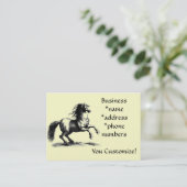 * fokpaarden * Visitekaartjes (Staand voorkant)