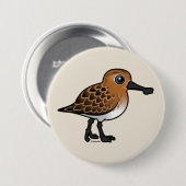 Fokzandpiper Ronde Button 7,6 Cm (Voorkant /achterkant)