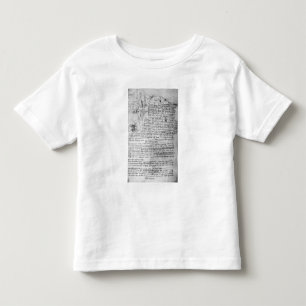 Fol.145v-b, pagina van Da Vinci's notebook Kinder Shirts