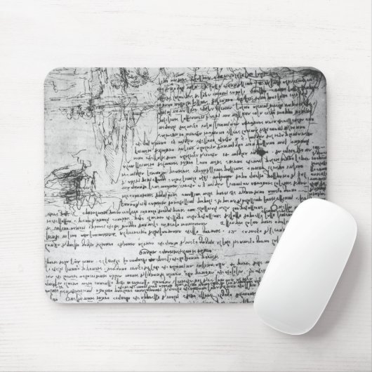 Fol.145v-b, pagina van Da Vinci's notebook Muismat (Met muis)