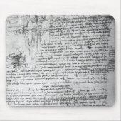 Fol.145v-b, pagina van Da Vinci's notebook Muismat (Voorkant)