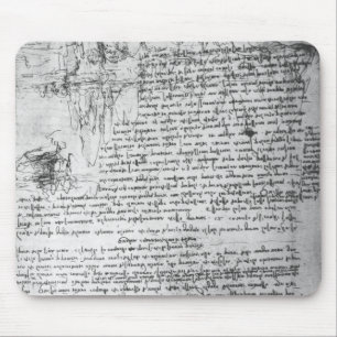 Fol.145v-b, pagina van Da Vinci's notebook Muismat