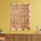 Fol.220 tapijtpagina, van de Lichfield Canvas Afdruk (Insitu (Woonkamer))