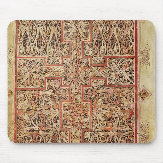 Fol.220 tapijtpagina, van de Lichfield Muismat (Voorkant)