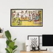 Fol.40r Construction of Tenochtitlan, 1579 Poster (Thuiskantoor)