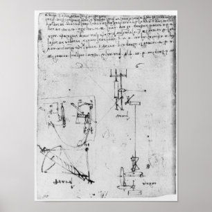 Fol. 46v, van de Codex Forster III, 1480s-1494 Poster