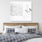 Fol. 49v van de Codex Arundel 263, 1490-1518 Canvas Afdruk (Insitu (Slaapkamer))