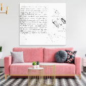 Fol. 49v van de Codex Arundel 263, 1490-1518 Canvas Afdruk (Insitu (Woonkamer))