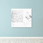 Fol. 49v van de Codex Arundel 263, 1490-1518 Canvas Afdruk (Insitu (Houten vloer))