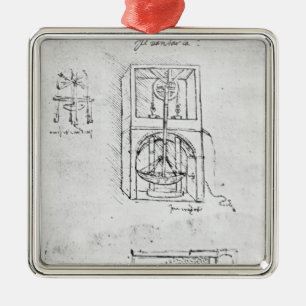 Fol. 54r uit Paris Manuscript B, 1488-90 Metalen Ornament