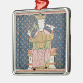 Fol.57v Januari: Janus Metalen Ornament (Links)