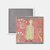 Fol.58v April: Het schoppen van Bloemen Magneet (Voorkant / Achterkant)