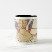 Fol.58v mei: Falconry Tweekleurige Koffiemok (Center)