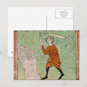Fol.59r Augustus: Verfrissende tarwe Briefkaart (Voorkant / Achterkant)