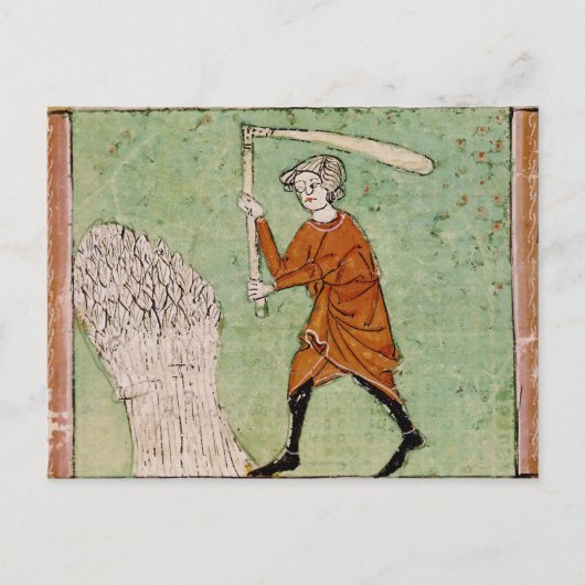 Fol.59r Augustus: Verfrissende tarwe Briefkaart (Voorkant)