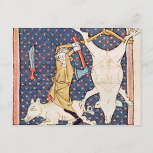 Fol.59v december: Het doden van Varkens Briefkaart