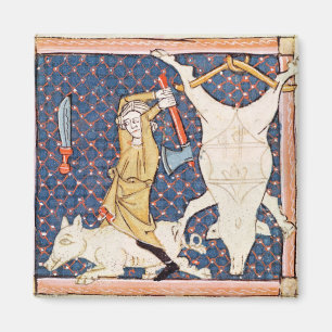 Fol.59v december: Varkens doden Magneet