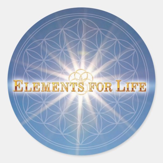FOL Sticker, Elements for Life Ronde Sticker (Voorkant)