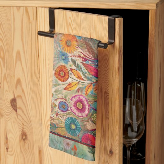Fold Art Garden Tapestry Keukenhanddoek (Derde Gevouwen)