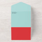 Fold-Kaarten met fijne kerst en trillingen All In One Uitnodiging (Buitenkant)