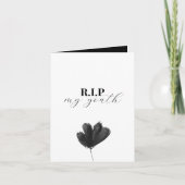 Fold Pic R.I.P. Mijn 30e verjaardag uitnodiging (Voorkant)