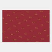 Fold Red Green Gold kerstsieraden Inpakpapier Vel (Voorkant 3)