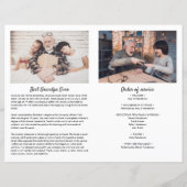Foldable 3-Photo Celebration of Life Programme (Achterkant)