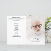 Foldable 3-Photo Celebration of Life Programme (Staand voorkant)