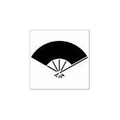 Foldable fan with five frames / 五本骨扇 rubberstempel (Afrduk)